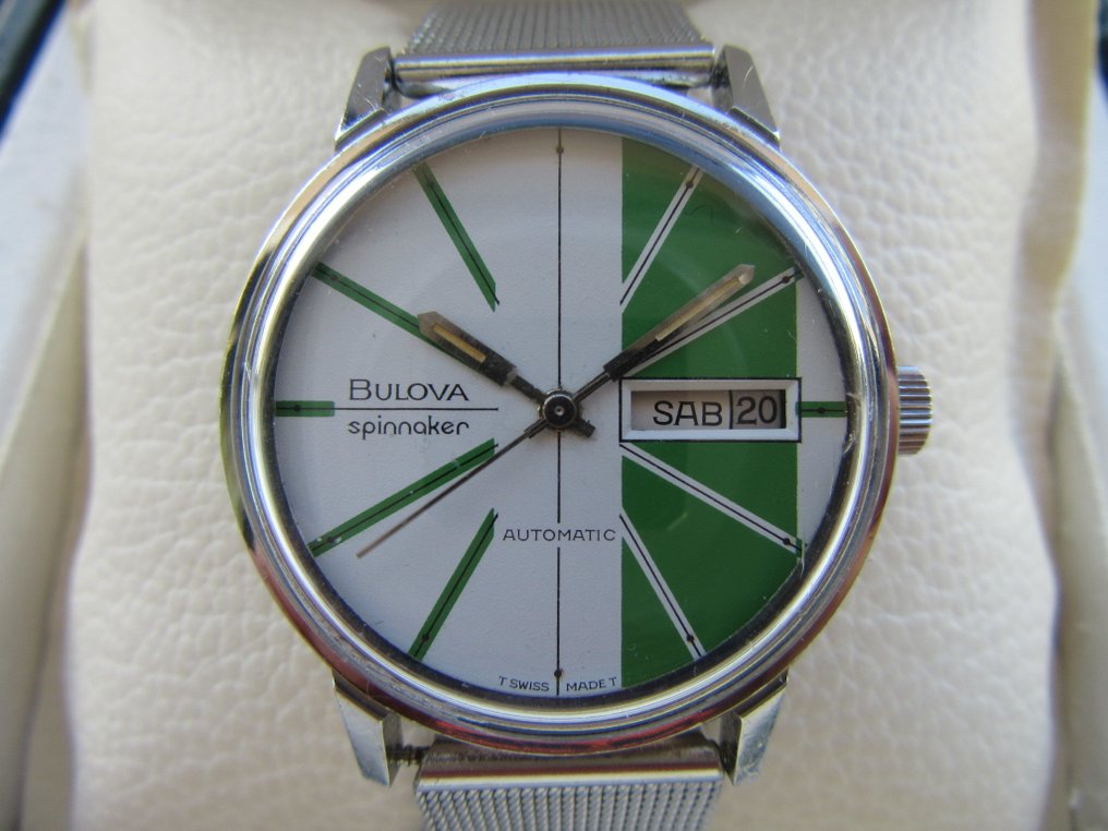 ※要注意 BULOVA ブローバ SPINNAKER N2 Automatic スイス製 機械式自動巻き 1970年 スピンネーカー 70s ビンテージ