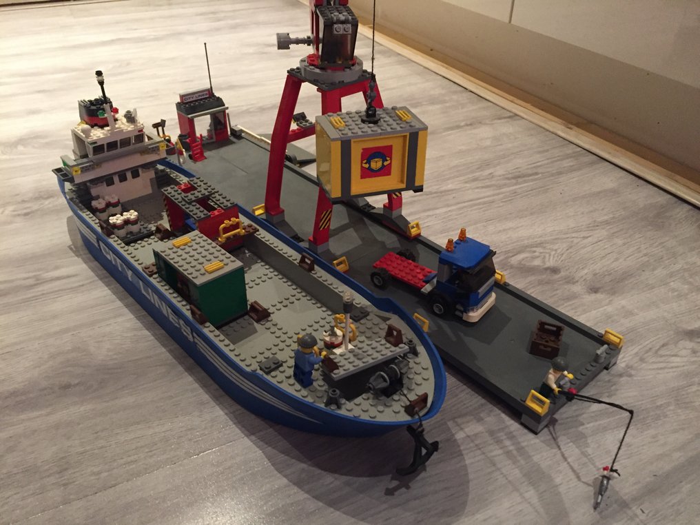 LEGO - City - - Haven met werkende grote kraan,groot - Catawiki