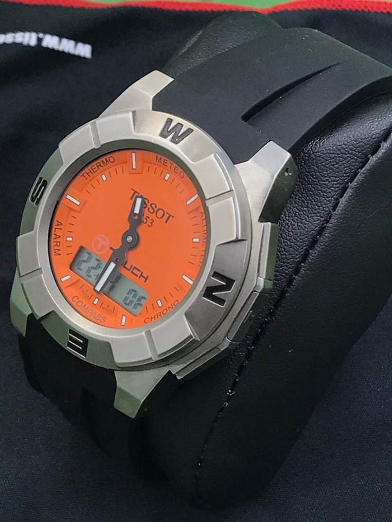 Tissot - T-Touch Orange Dial - NO RESERVE PRICE - - Catawiki