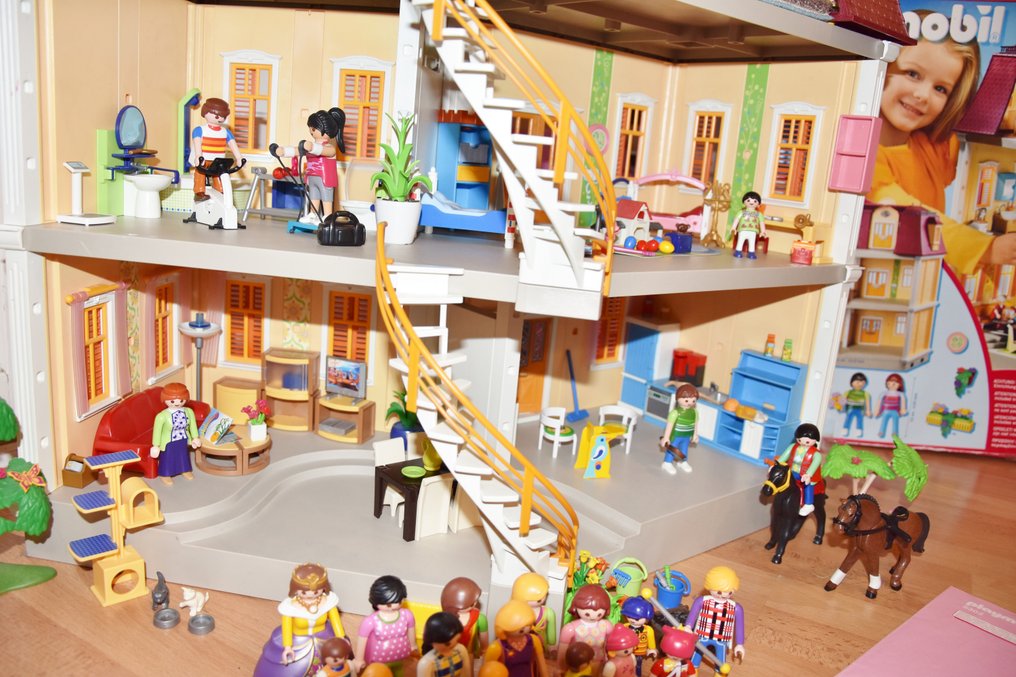 handelaar zand rem Playmobil - Huis met beeldjes en meubels Maison Playmobil - Catawiki