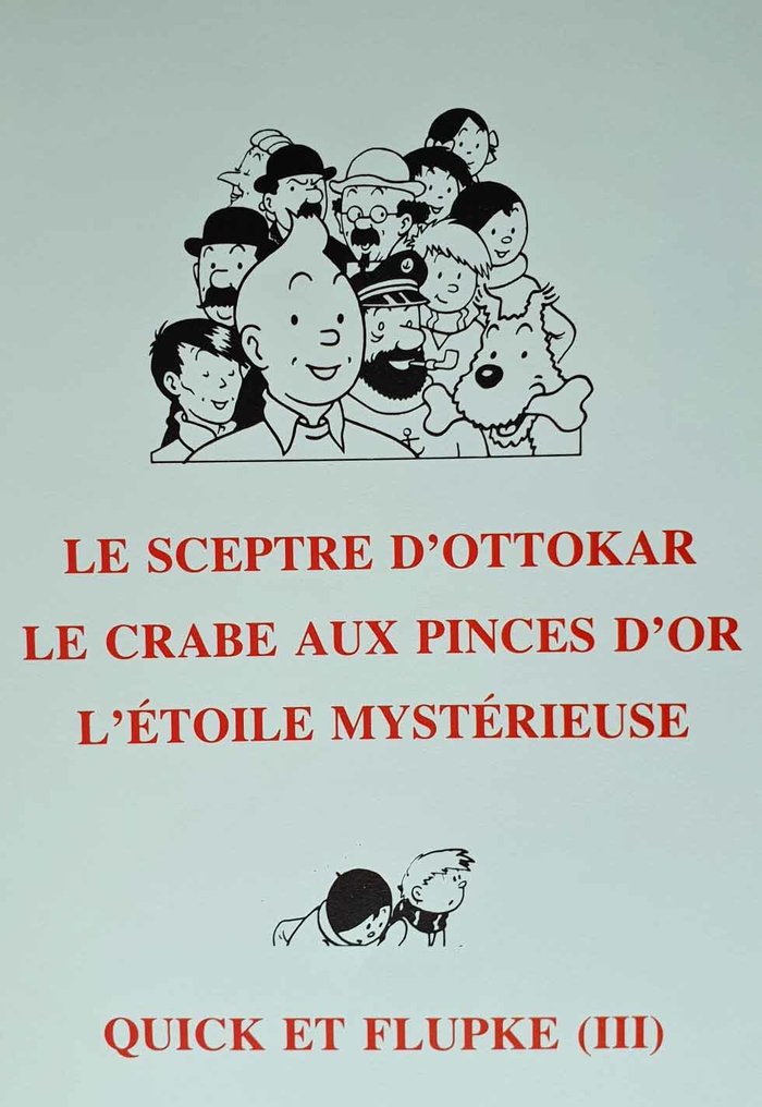 TINTIN L'OEUVRE INTEGRALE D'HERGE ROMBALDI N°5 1985 QUICK FLUPKE CRABE SCEPTRE 