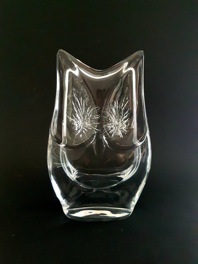 Chouette en cristal de Daum France  voir photos 