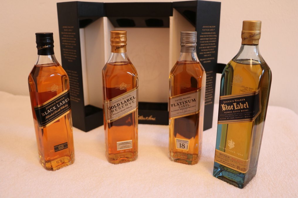 4 bottles - Johnnie Walker - The Collection Set (4 x 20 cl ...