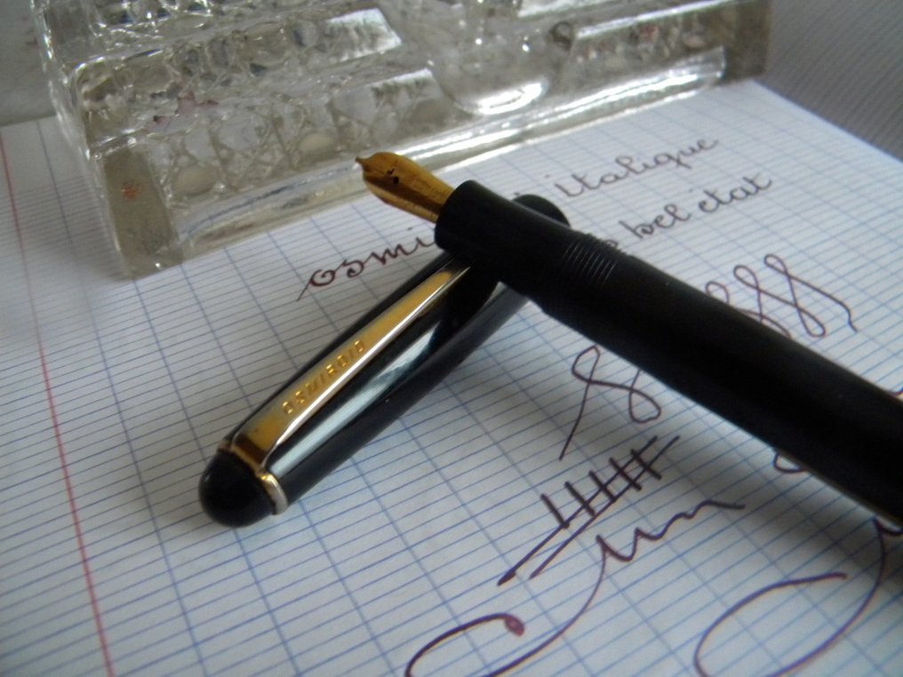 Gros stylo plume anglais Osmiroid modèle 65 à plume fine - Catawiki