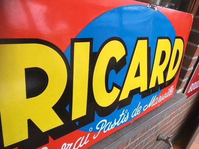 Iedereen passagier Disco Origineel emaille reclamebord "RICARD" jaren '50 - Catawiki