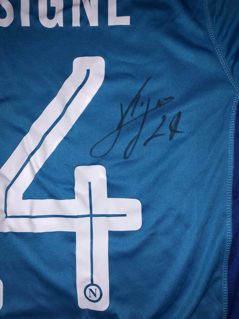 Lorenzo Insigne Hand Signed SSC Napoli Home shirt Proof - Catawiki