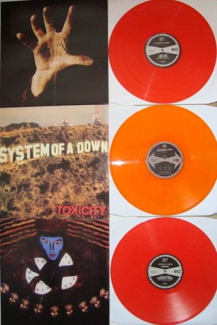 historia Comercial secundario System Of A Down: Lot of 3 LP's on coloured vinyl: "System - Catawiki