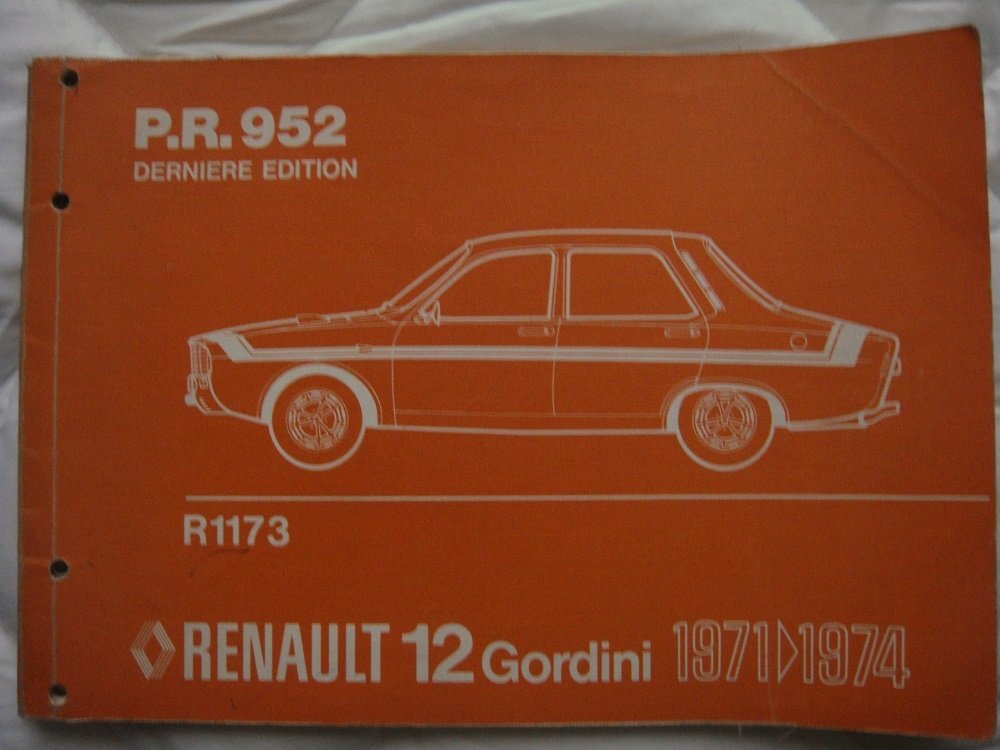 B.C. manipuleren Gek Renault 12 Gordini original catalogue PR-952- last edition - Catawiki
