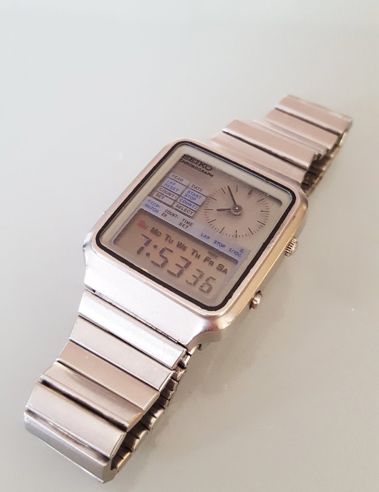 Seiko - Rare World's First Digital-Analog Watch - H127-500A - Catawiki