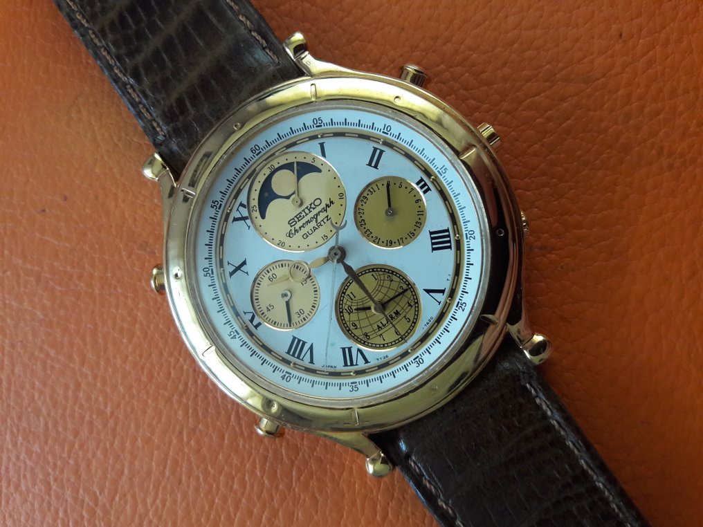 Seiko - Discovery, MoonPhase,chronograph,alarm rare watch - - Catawiki