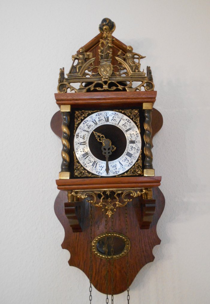 “Zaanse” clock "Nu elck syn sin" Period 1960 Catawiki