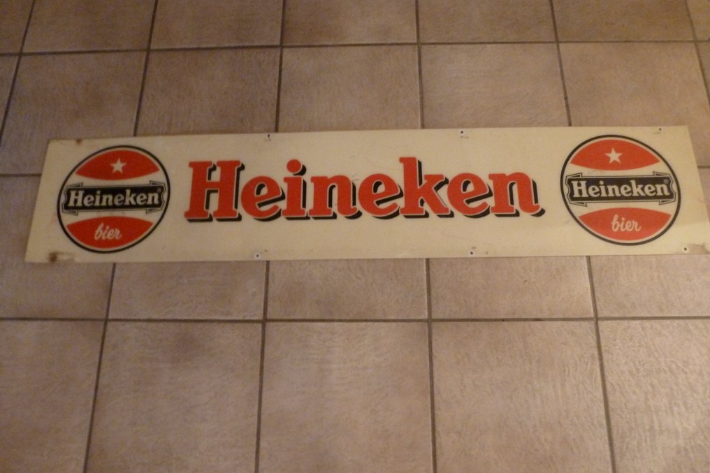Fantasie Inschrijven gat Heineken bord uit een oud fietsenrek met het oude logo. - Catawiki