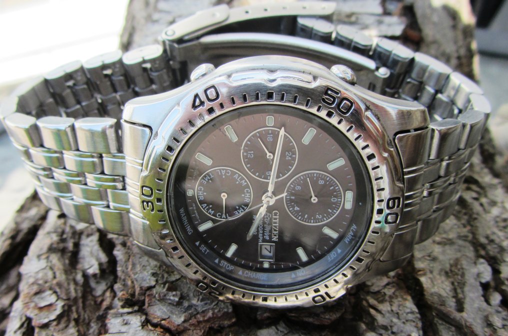 Wristwatches Citizen Citizen Men's Eco Drive Chronograph Alarm Date Model  0870-H11623 EX strap watch 
