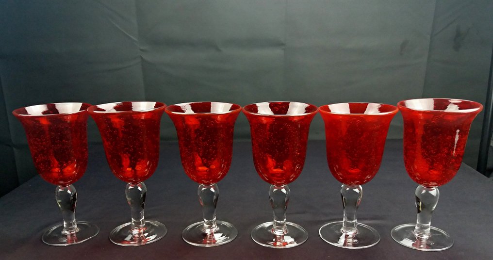 karbonade Brein Interpretatie SIA - Set of hand-blown water glasses - Catawiki