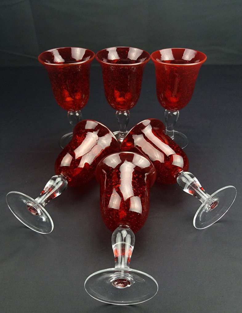 karbonade Brein Interpretatie SIA - Set of hand-blown water glasses - Catawiki