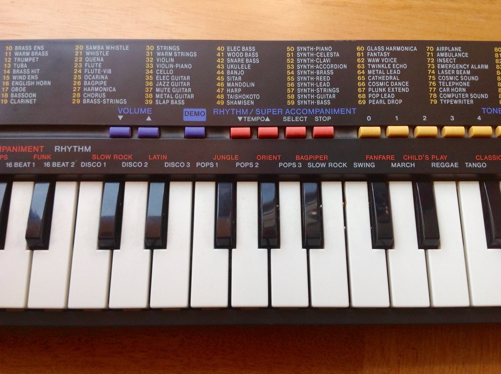 Panda Efterforskning universitetsstuderende Casio SA-1 - Vintage Mini Keyboard (100 Sound ToneBank) - Catawiki