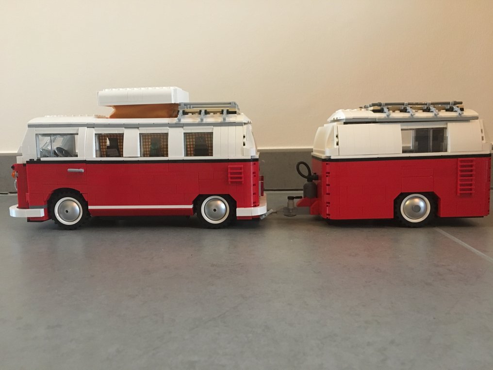 Verlichting Bijproduct Iets MOC - Lego VW bus T1 + Exclusive Caravan (made with - Catawiki