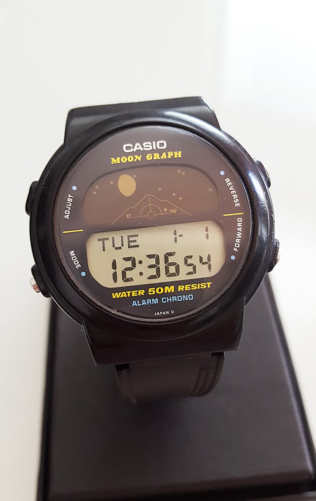 80's CASIO MOON GRAPH GMW-15時計 - 腕時計(デジタル)