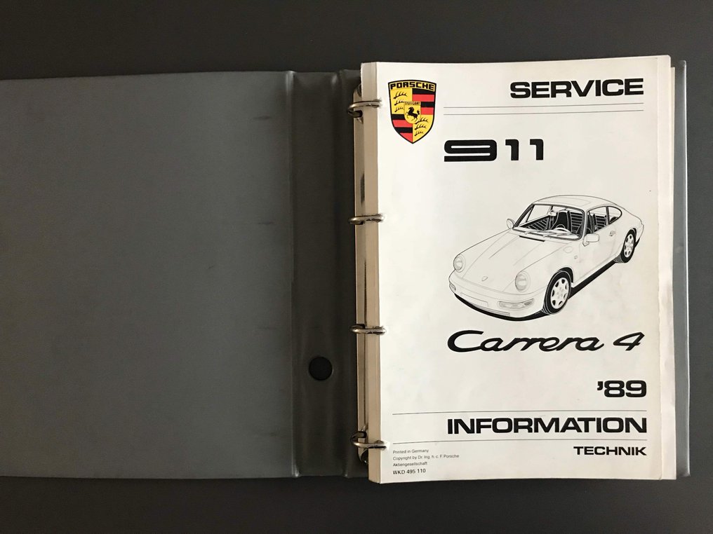 Porsche 911 964 Carrera 4 workshop manual service - Catawiki