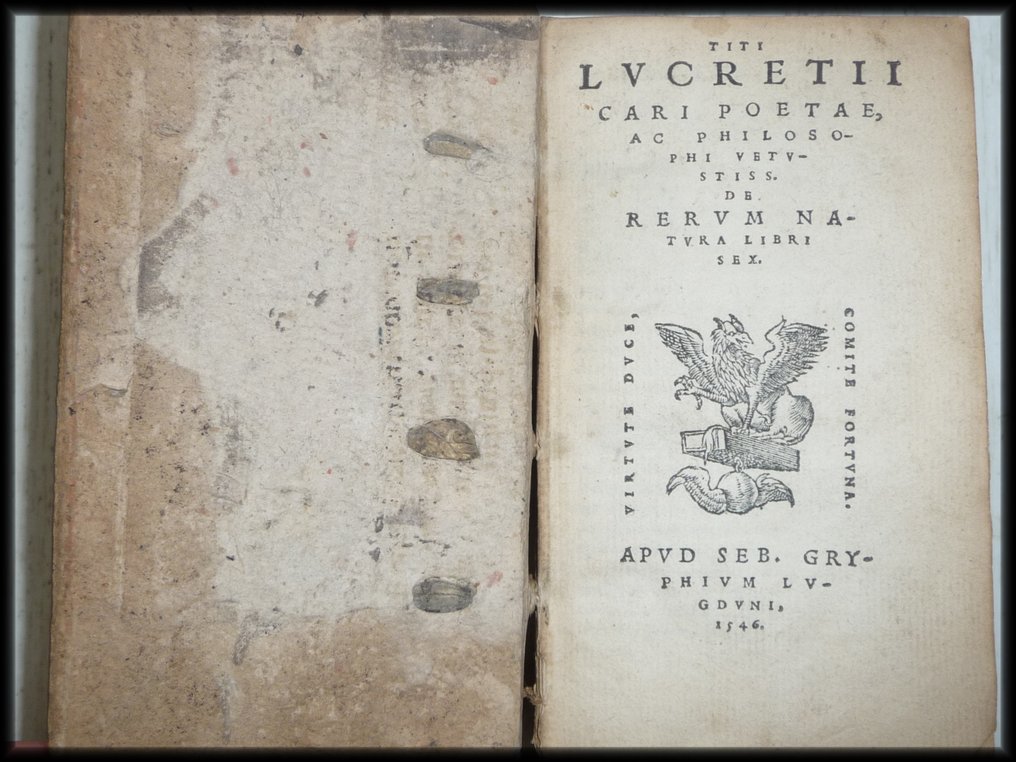 Titus Lucretius Carus - De rerum natura libri sex - 1546 - Catawiki