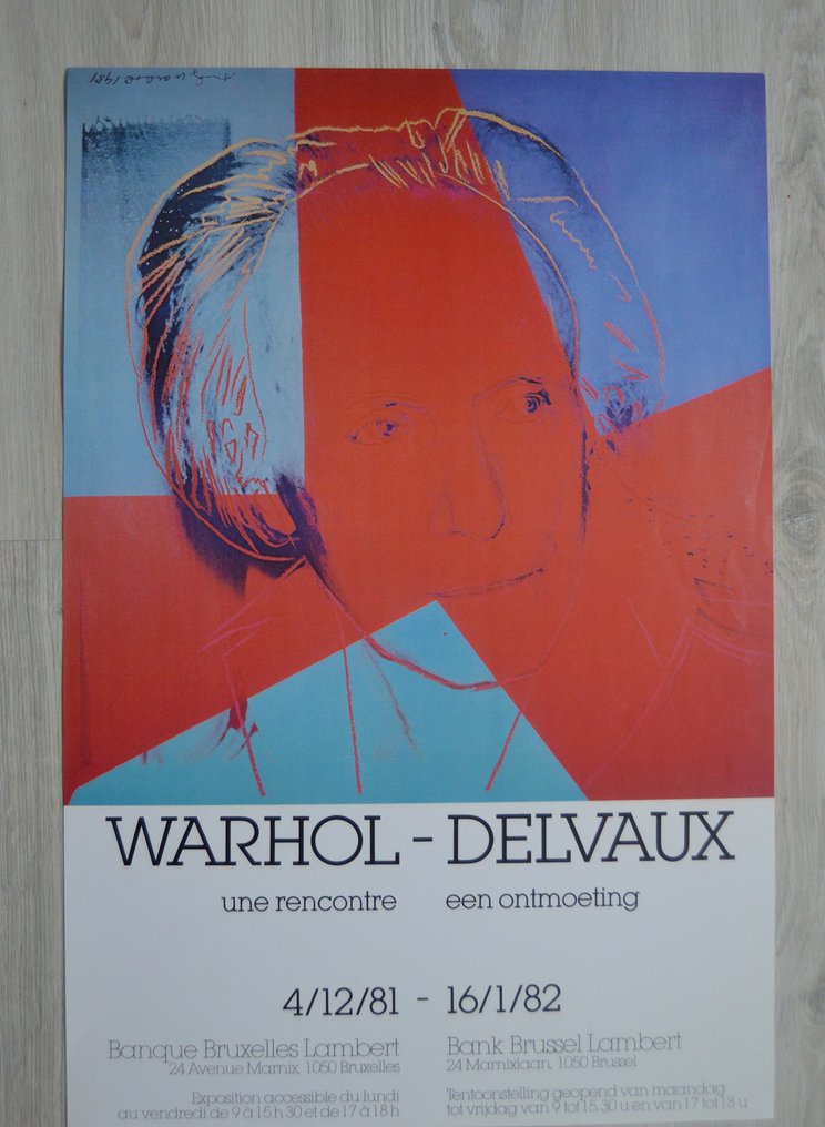 Cumulatief Uit etiket Warhol - Delvaux (after) - Exhibition poster -Une rencontre - Catawiki