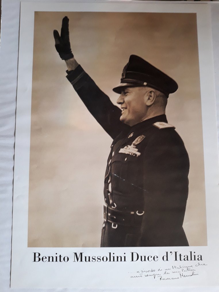 Niende Tørke sydvest Italy - Poster, photo of Benito Mussolini Duce of Italy - Catawiki