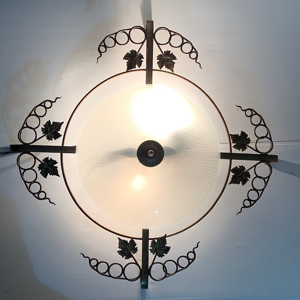 Paleis Verloren Kapper Prachtige oude plafondlamp, plafonnière van 65 Cm, met - Catawiki