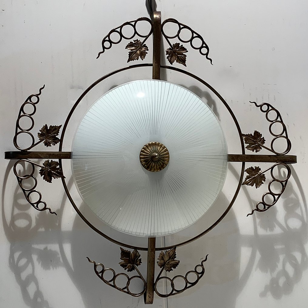 Paleis Verloren Kapper Prachtige oude plafondlamp, plafonnière van 65 Cm, met - Catawiki