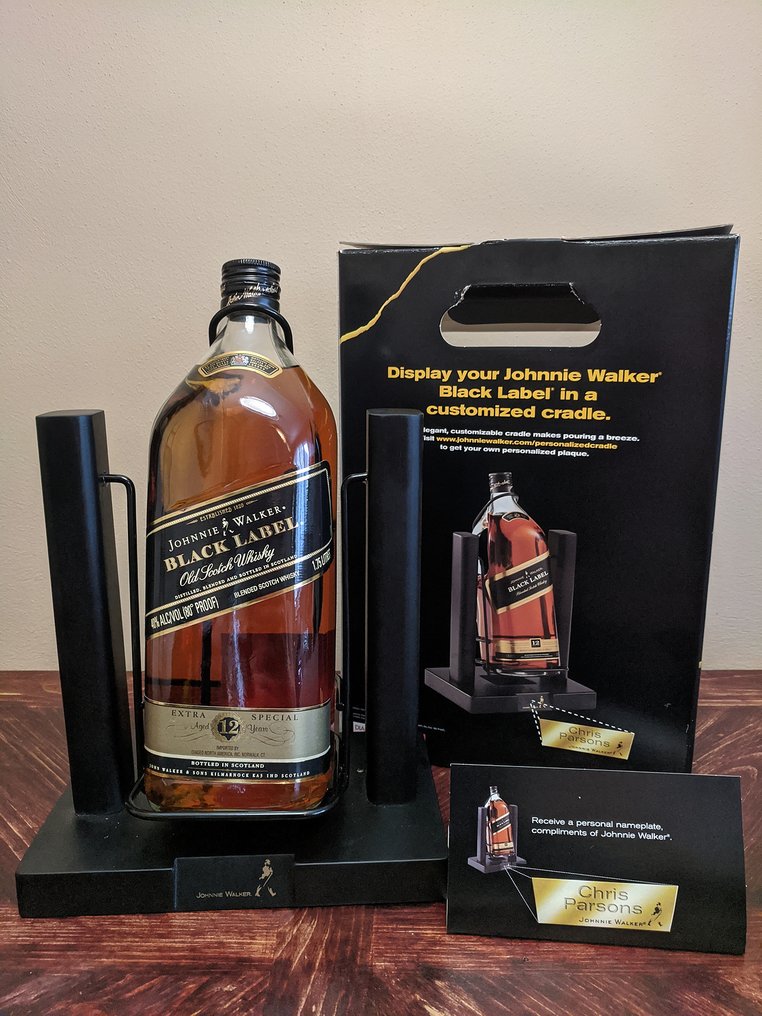 Johnnie Walker Black Label & A Customizable Cradle - 1.75 ...