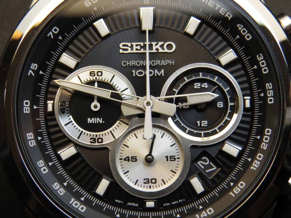 Seiko - Chronograph Tachymeter - 8T63-00F0 - Men - - Catawiki
