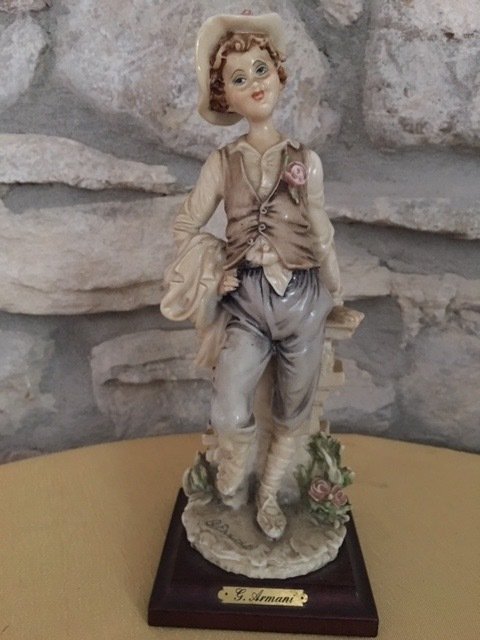 Statue Giuseppe Armani en porcelaine de Capodimonte 