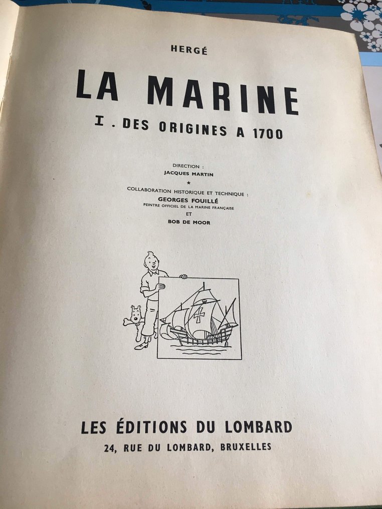 VOIR ET SAVOIR LA MARINE 1 Dargaud 1954 Hergé  De Moor Des Origines à 1700 