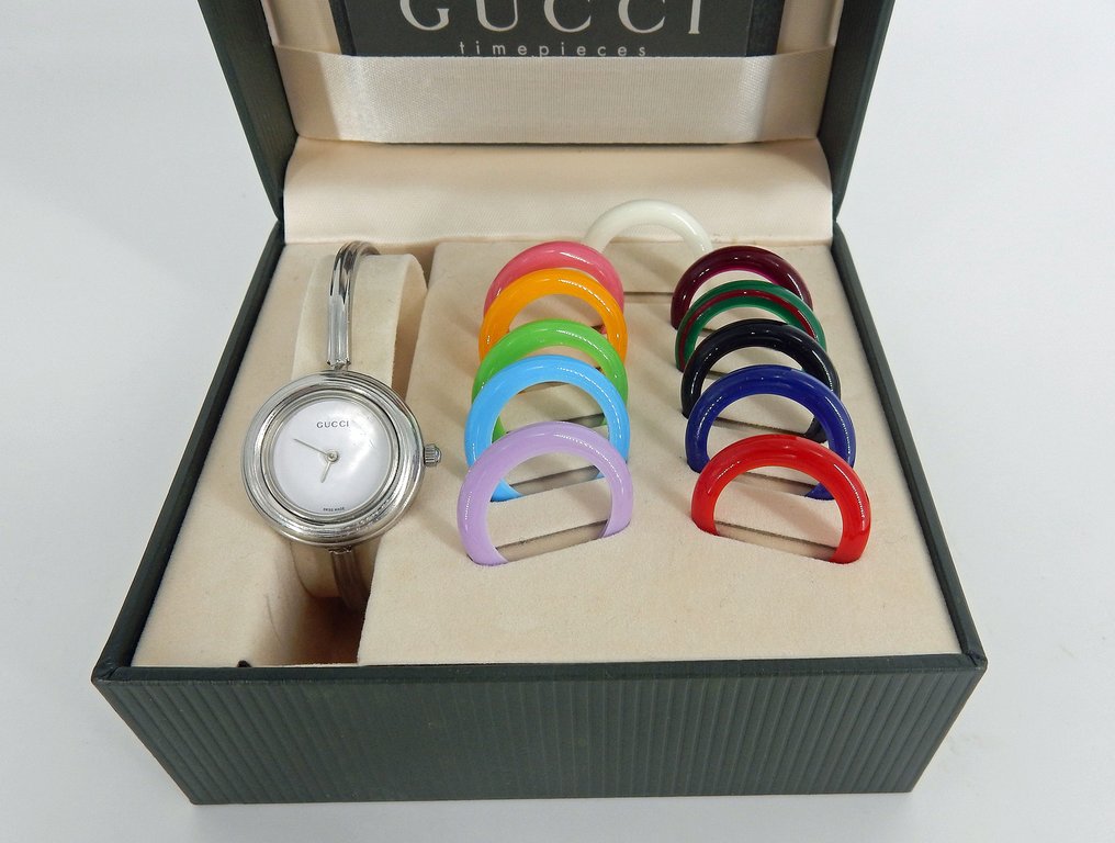 Gucci - 11/12.2L bangle interchangeable bezel watch - - Catawiki