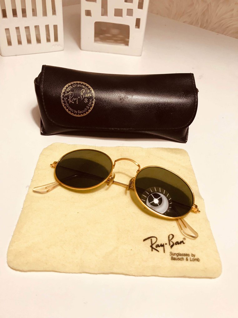 Ray-Ban - Vintage B&L RAYBAN W0976 gold oval wire - Catawiki
