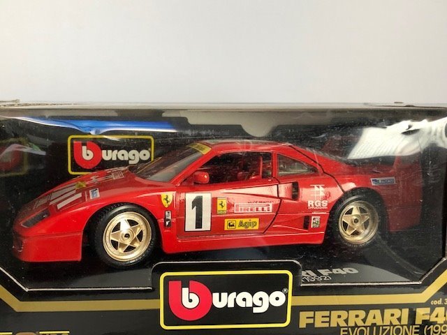 Box 3032 F40 3039 348 TB S.G Mint Bburago DF756-5 #2x Bburago 1:18 Modelo Ferrari 