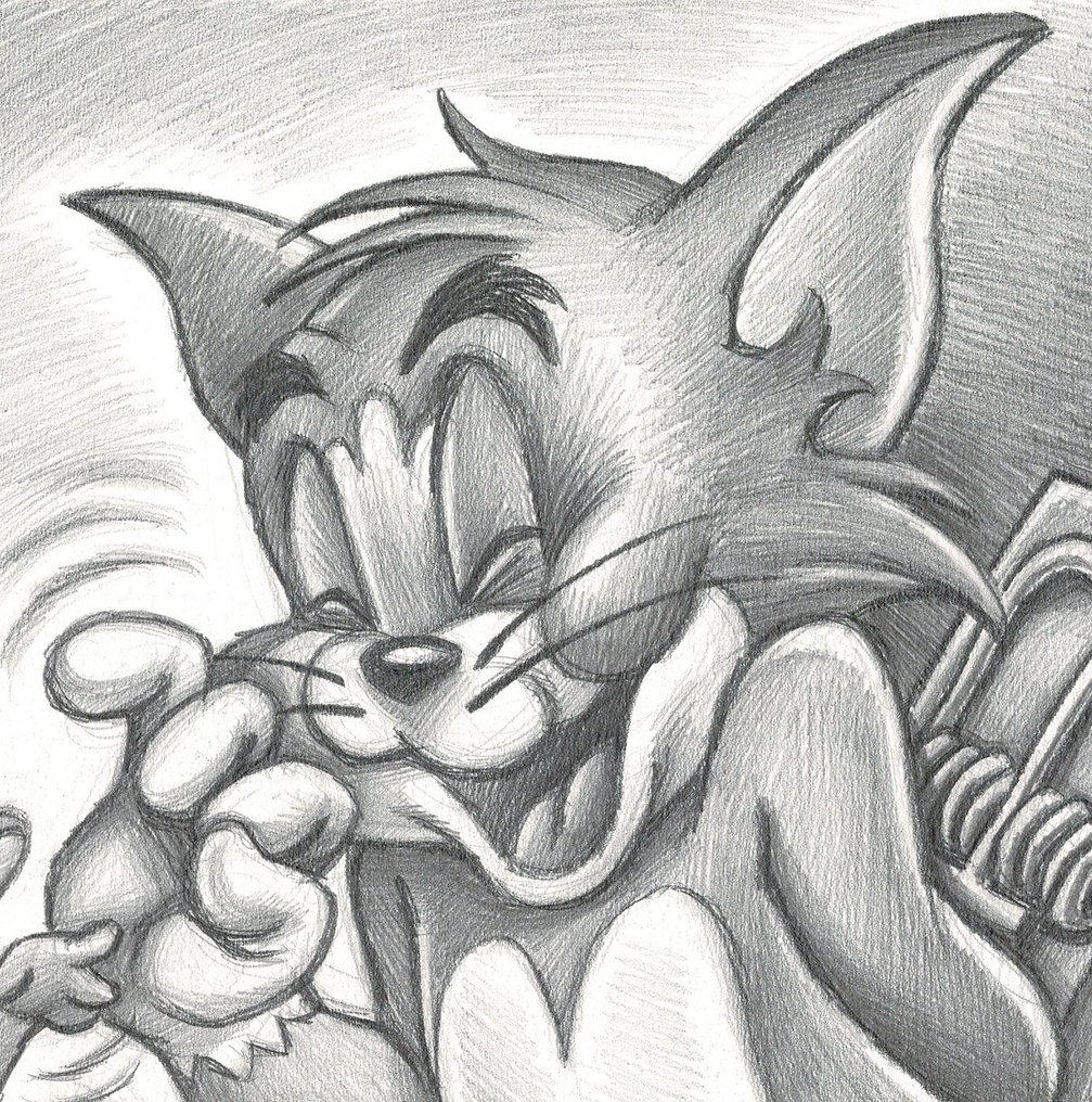 Tom Jerry Cartoon Pencil Sketches