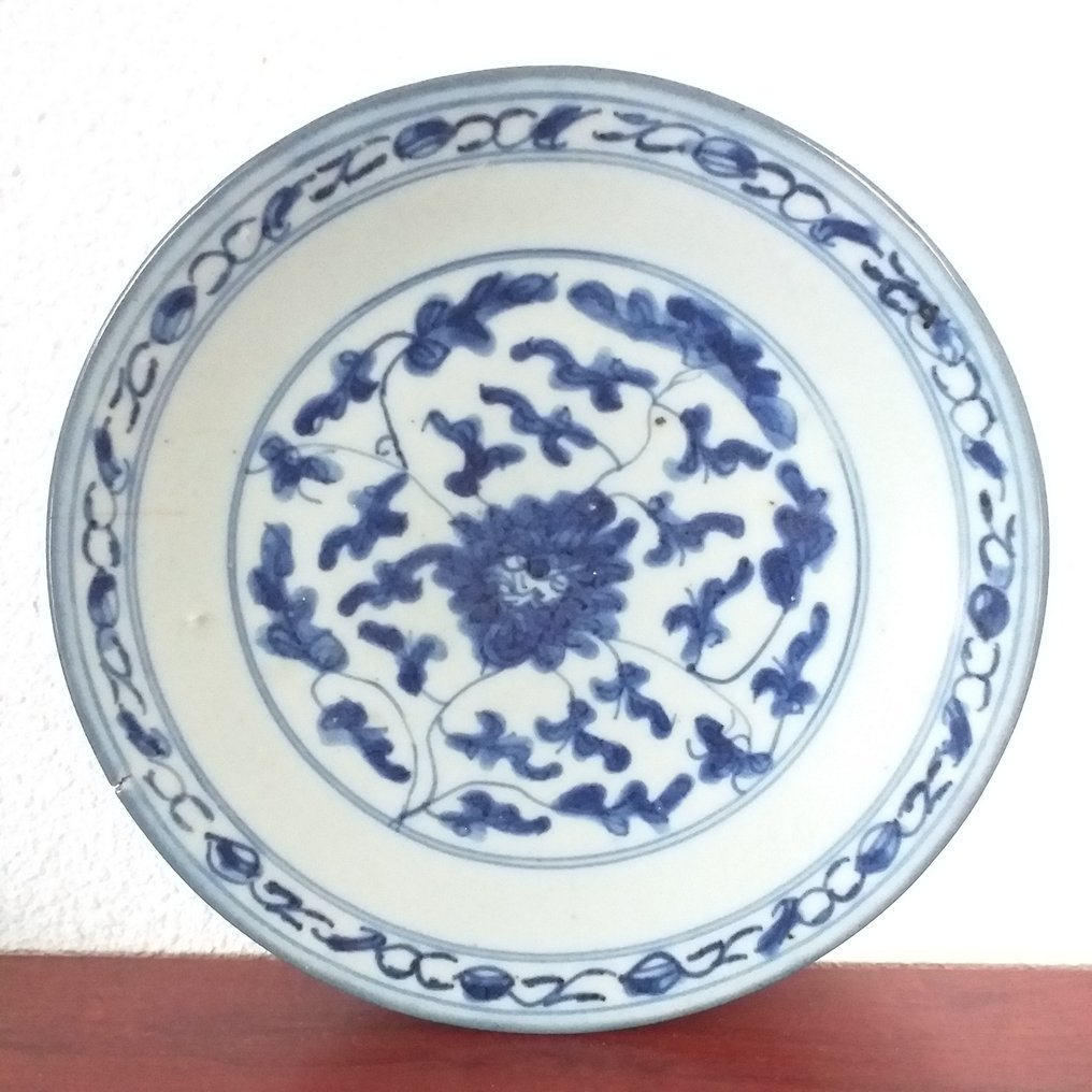 Tao-Kuang (1821-1850) -ruoka (1) - Posliini - Flowers - - Catawiki