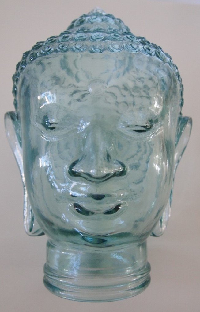 Boeddha hoofd beeld (1) Glas - Catawiki