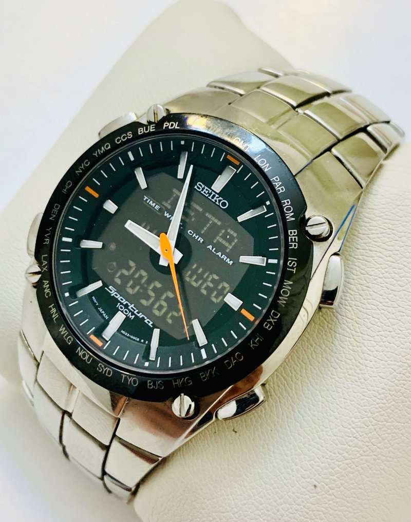 Seiko - Sportura World Timer chronograph. - - - Catawiki