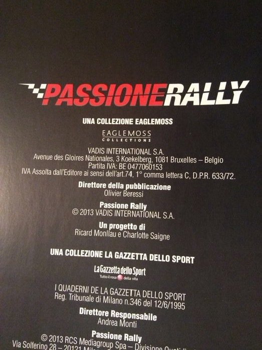 Eaglemoss - 1:43 - Collezione completa “Passione Rally ...