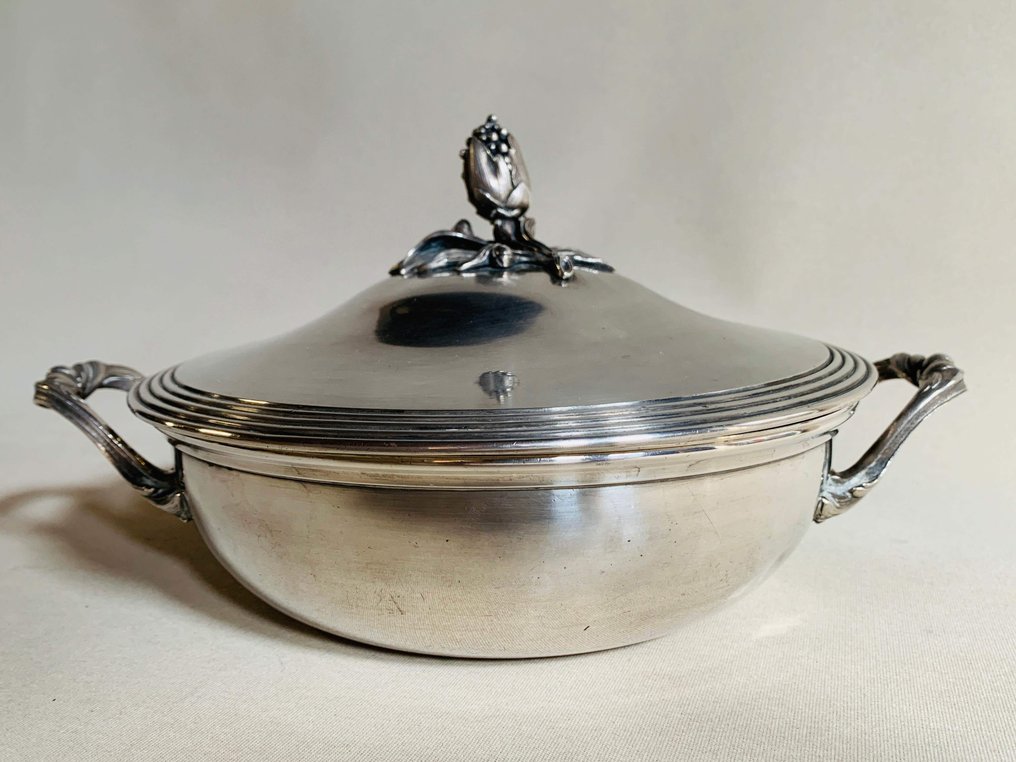 Christofle Christofle French Silver-plate Soup Tureen Lidded Bowl 