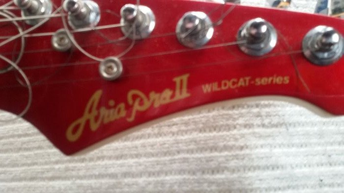 Electric Guitar Aria Pro II RS Wildcat Cherry Red Made in