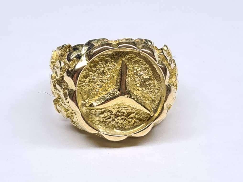 Mercedes ring 6.32 grams - 18 kt. Yellow gold - Ring - Catawiki