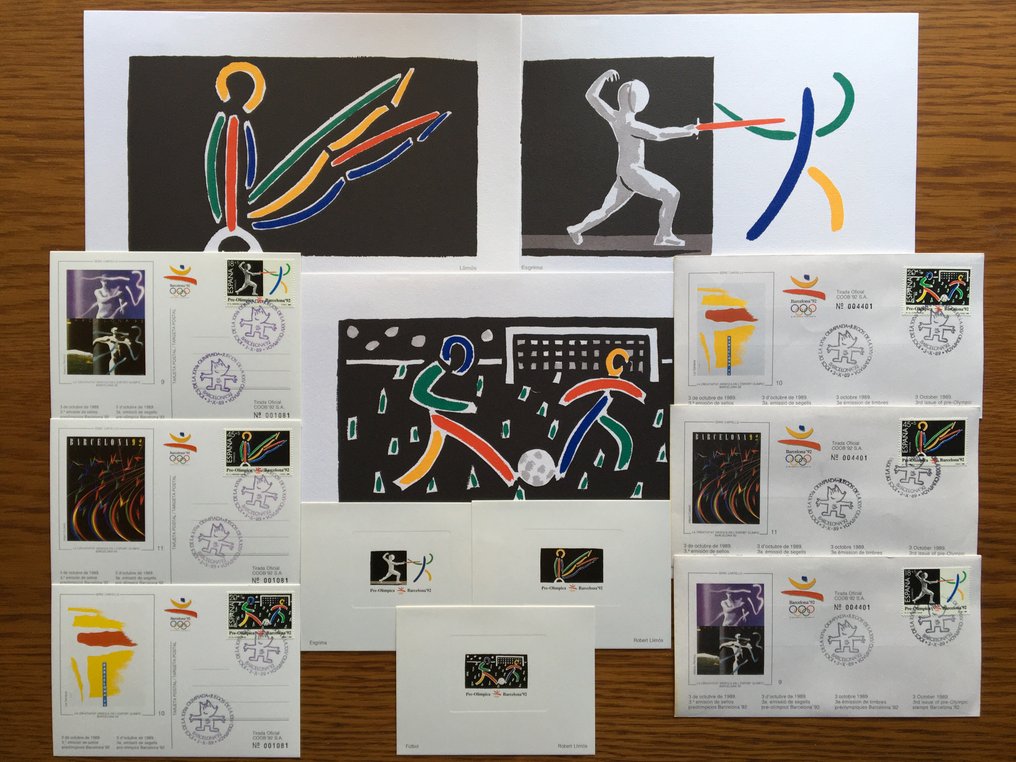 España 1989/1992 Emisiones completas Barcelona 92 ( 1ª3ª4ª6ªy