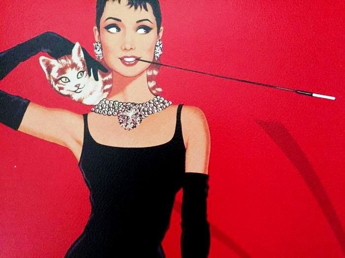 Antonio de Felipe (after) Audrey Hepburn and James Bond Breakfast