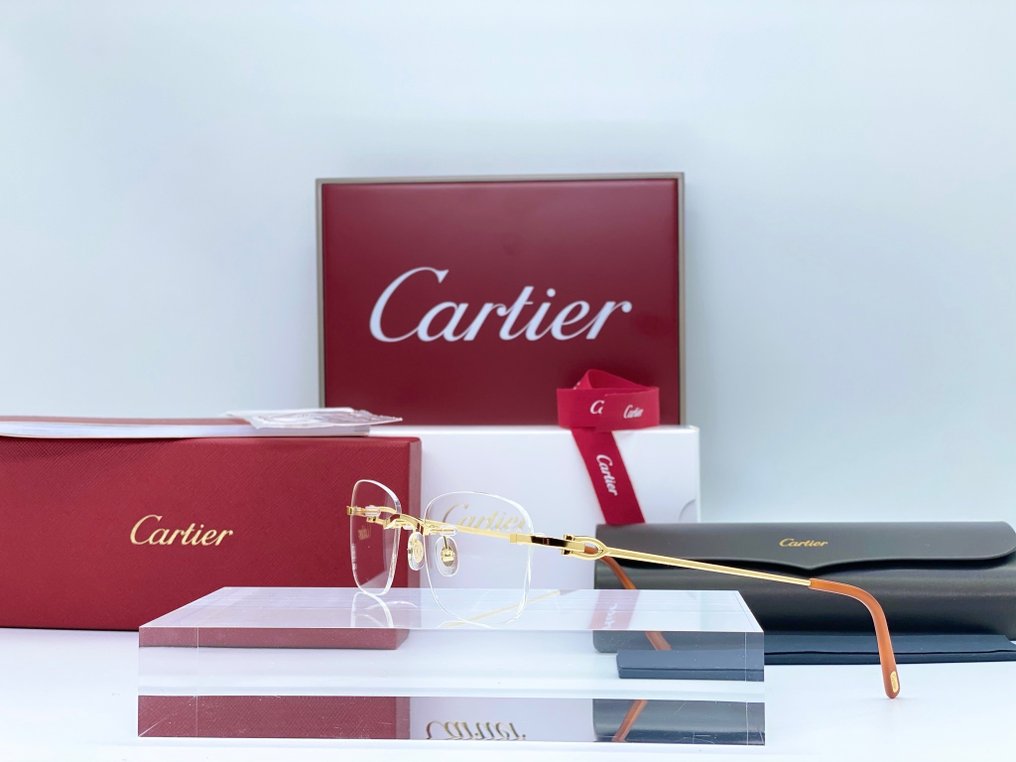Cartier Harmattan Gold Planted 18k Glasses Catawiki