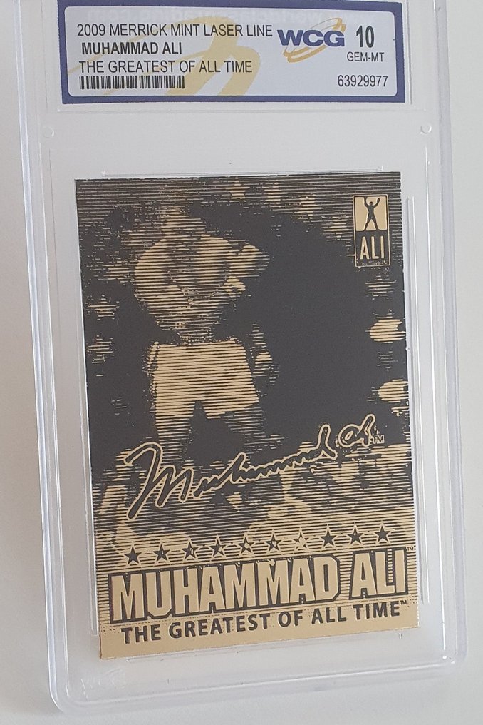 2009 Merrick Mint Laser Line (Gold Card) Muhammad Ali Catawiki