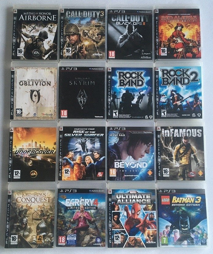 mat ontsnapping uit de gevangenis ding Sony - 16 Playstation 3 / PS3 games in very good condition. - Catawiki