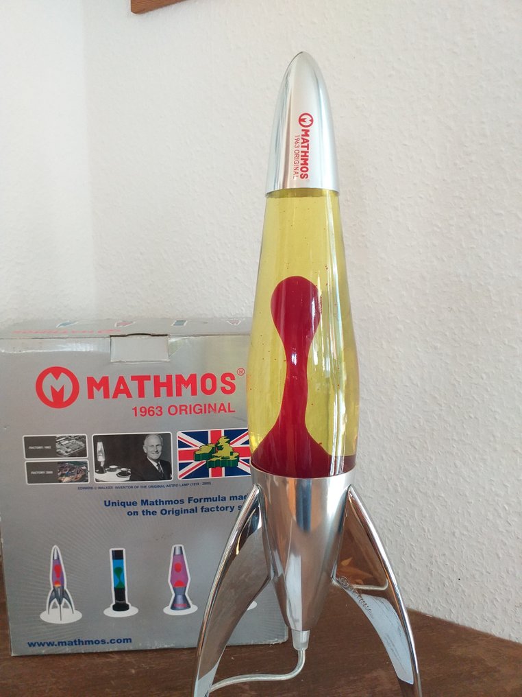 Mathmos lavalampe Telstar raket gul (1) - Catawiki