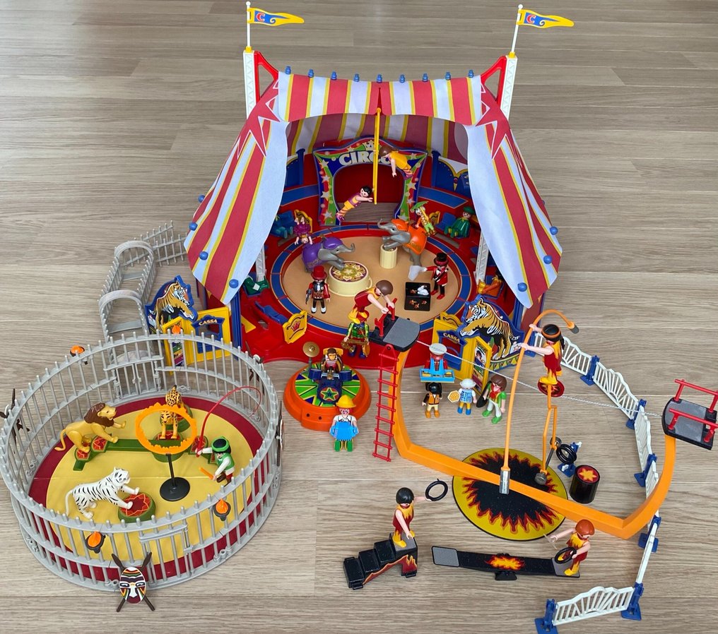 Playmobil - Carpa de circo con luz y sonido 4230 + 4231 + -